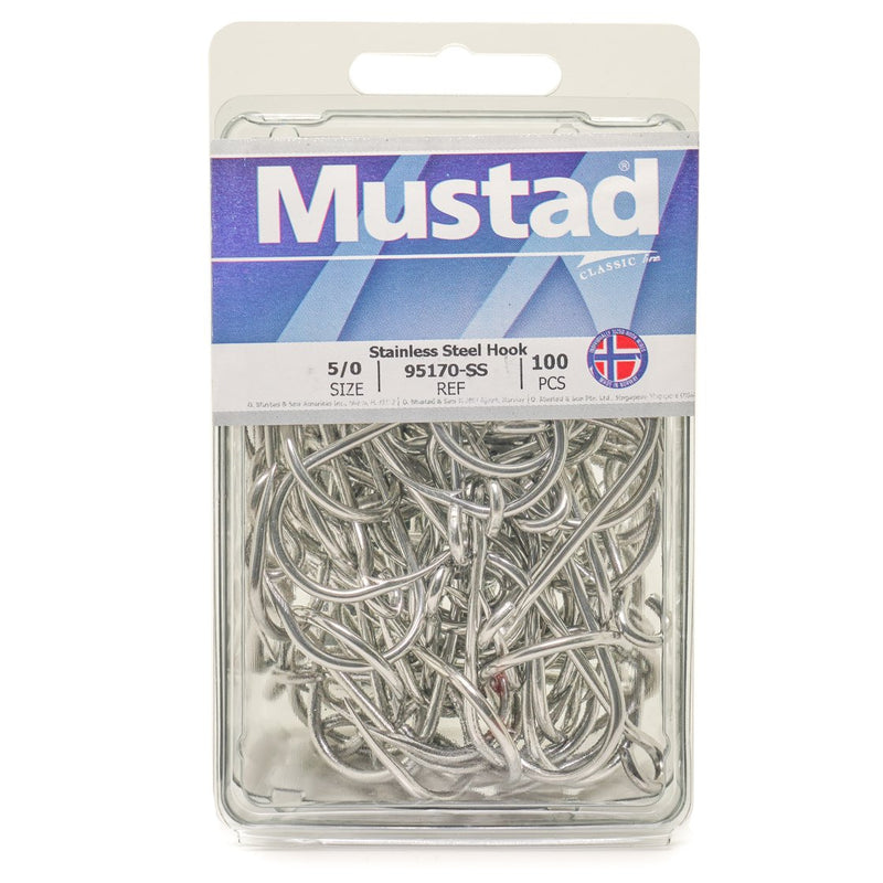 MUSTAD 95170-SS Salmon Siwash - 3x Strong - Stainless Steel Hooks (25 pack)