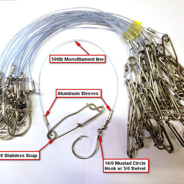 best hooks for halibut fishing Pre-Tied Halibut Leaders for Commercial Fishermen ( 50 Leaders / Bundl
