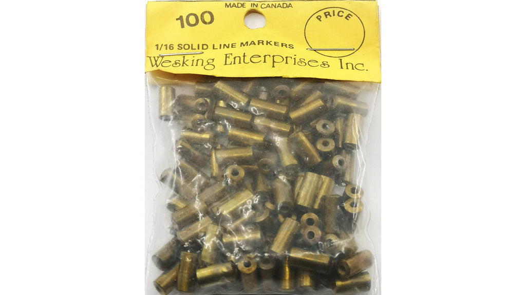 Wesking Brass Bead Solid for 1/16in line (100 pack)