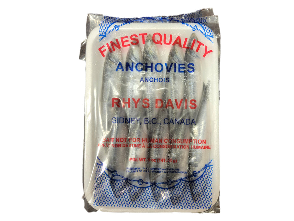 Rhys Davis Anchovies Tray/Case Frozen Bait
