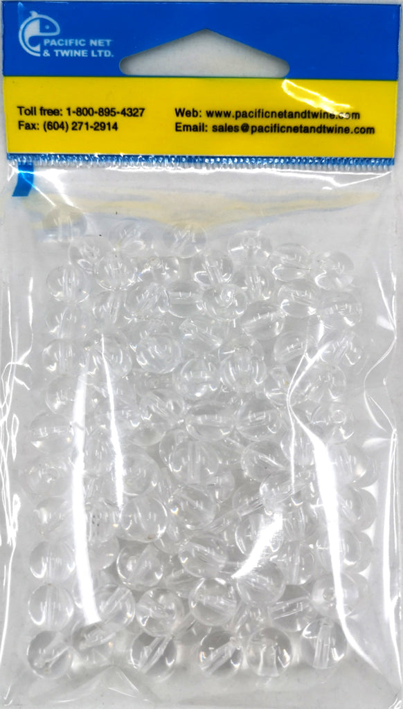 North Pacific Plastic Round Beads (100pc/pack)