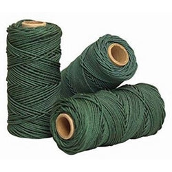 Wallace Cordage GN4-15 Twisted Nylon Braid Twine 0.25 lbs Trotline Decoy  Line in Green - Size 15 