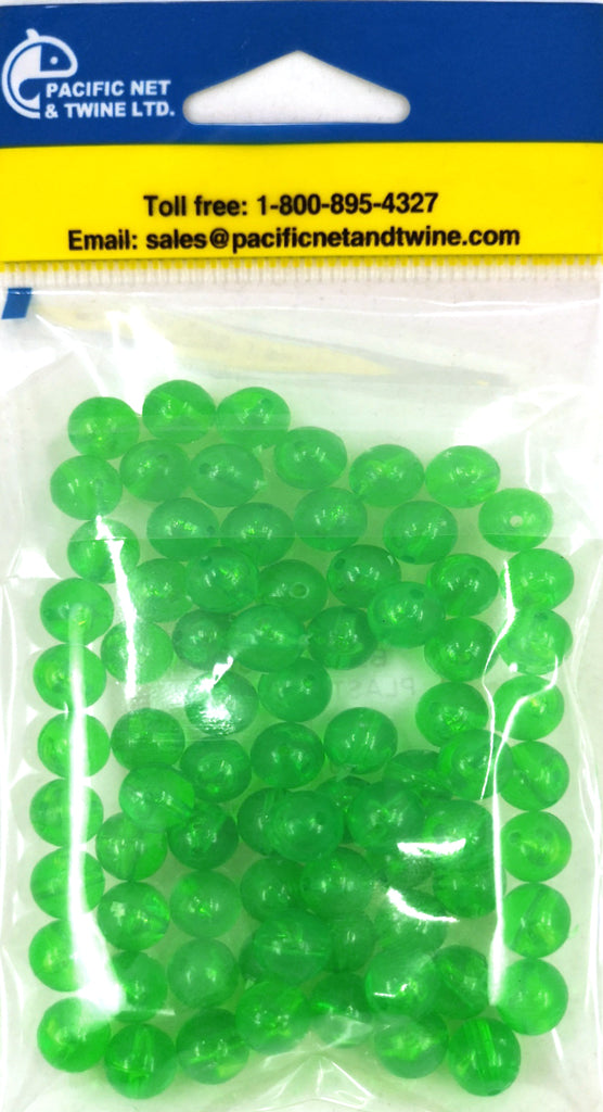 North Pacific Plastic Round Beads (100pc/pack)